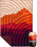Puffy Camping Blanket,Large Camp Blanket Outdoor Camping Quilt Waterproof | Lightweight Printed Warm Packable Down Alternative Blanket for Camping,Traveling, Stadium, Hiking, Picnics by hotkoko