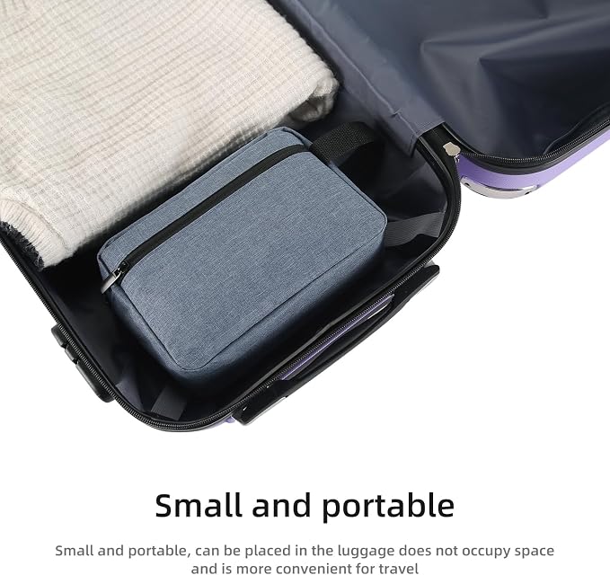 Icramsy Travel Toiletry bag Toiletry bag for women men Hanging Cosmetic bag Travel accessories for Women Men (Blue) - Image 4