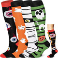 ACTINPUT Copper Compression Socks Men & Women 4 Pairs,Best Support for Nurses,Running,FLying,Athletic by ACTINPUT