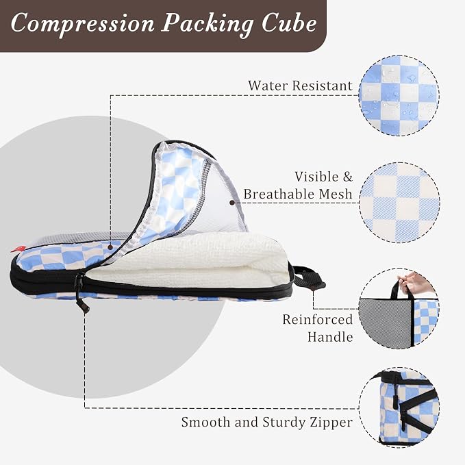 U+U 8 Set Compression Packing Cubes - Ultralight Travel Organizers - Image 2