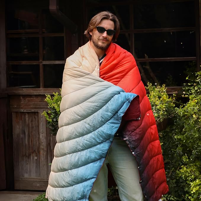 Camping Blanket,Puffy Lightweight Outdoor Blanket for Traveling, Stadium, Hiking, Picnics - Image 5