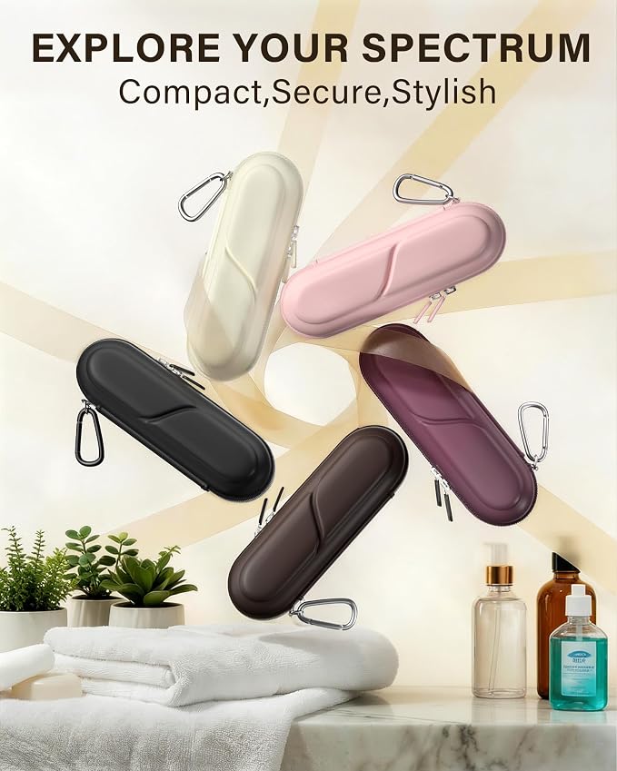ProCase Toothbrush Travel Case for Oral-B/Oral-B Pro 1000 1500 5000 7000 7500 6000 9600/Philips Sonicare 4100 5100 1100 6100 5300 Oral-B iO Electric Toothbrush Portable Hard Container -Chocolate - Image 8