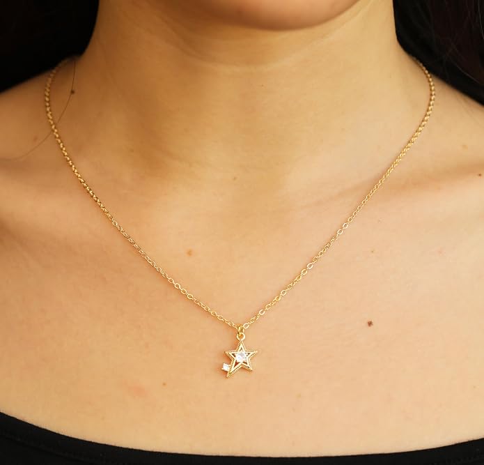 RZKING Golden Necklace for Women, Dainty Butterfly Heart Bow Rose Necklace, Gifts for Best Friend Sister Mom Girlfriend, Graduation Chritmas Birthday Anniversary Thank You Gifts - Image 6