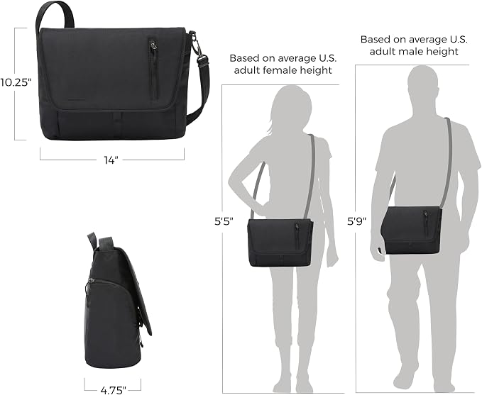 Travelon Anti Theft Urban Messenger Bag - Image 4