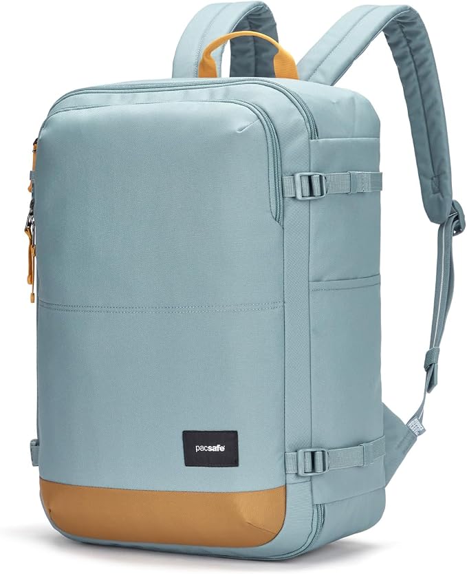Pacsafe GO Anti Theft 34L Carry-on Backpack, Fresh Mint - Image 2