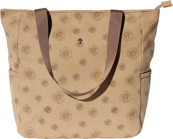 ESVAN Original Floral Water Resistant Large Tote Bag Shoulder Bag for Gym Beach Travel Daily Bags Upgraded - Image 8
