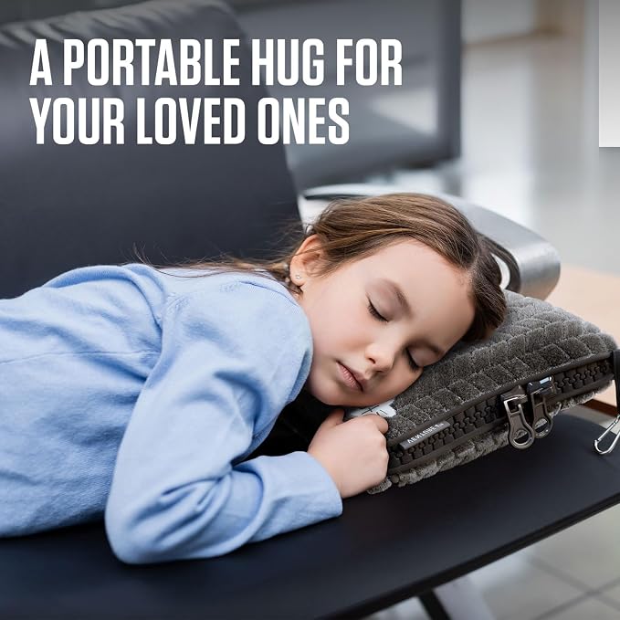 VENTURE 4TH Travel Blanket Pillow, 2-in-1 Soft Plush - Gray | 68"x42" ultra-soft micro plush Blanket. Folds into portable Pillow Case with Travel Sleeve & Clip. Lint-free, no shedding. - Image 7