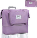 ZGWJ Travel Tote Bags, Expandable Overnight Weekender Bag for Women Foldable Carry-On | Expandable by ZGWJ