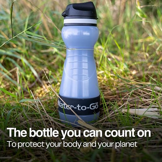 Water-to-Go Small Filter Water Bottle, 18.5oz/55cl Value Bundle | Value Bundle with Three Filters, Nanofiltration, For Travel, BPA-Free Bioplastic - Image 5