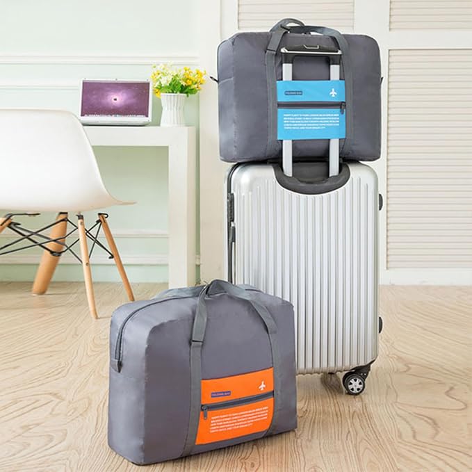 INVODA Travel Bag 12PCS Foldable Duffle Bag for Women and Men Lightweight Luggage Bag Personal Item Bag for Airlines Weekender Overnight Tote Carry on (12PCS) - Image 7