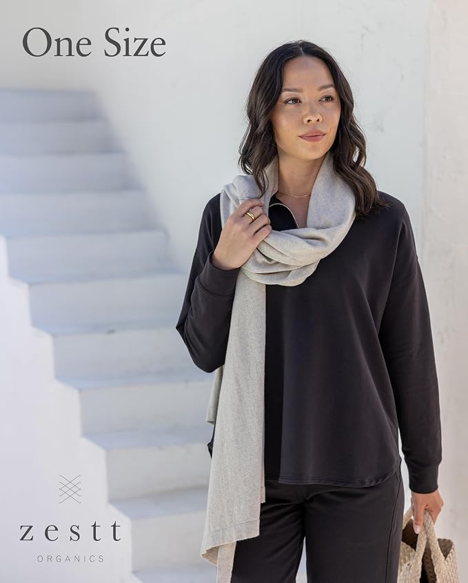 Dreamsoft Travel Scarf, Wrap and Shawl for Women, Organic Cotton - Image 5