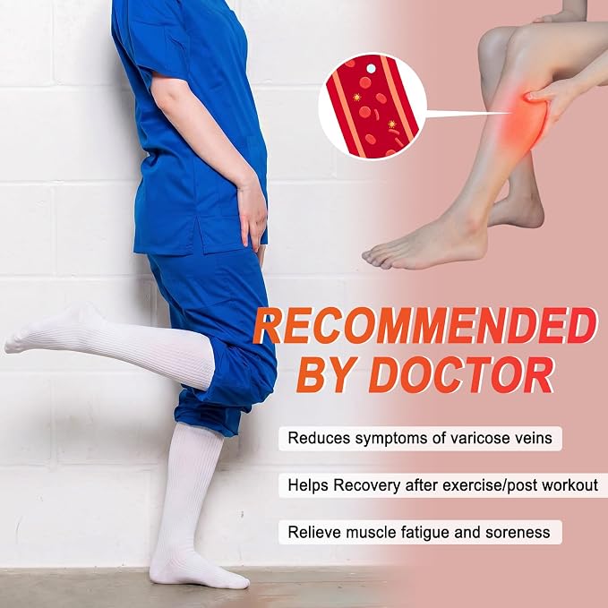 4 Pairs Compression Socks for Women Circulation-Best Support for Nurses,Running,Athletic,Travel - Image 2