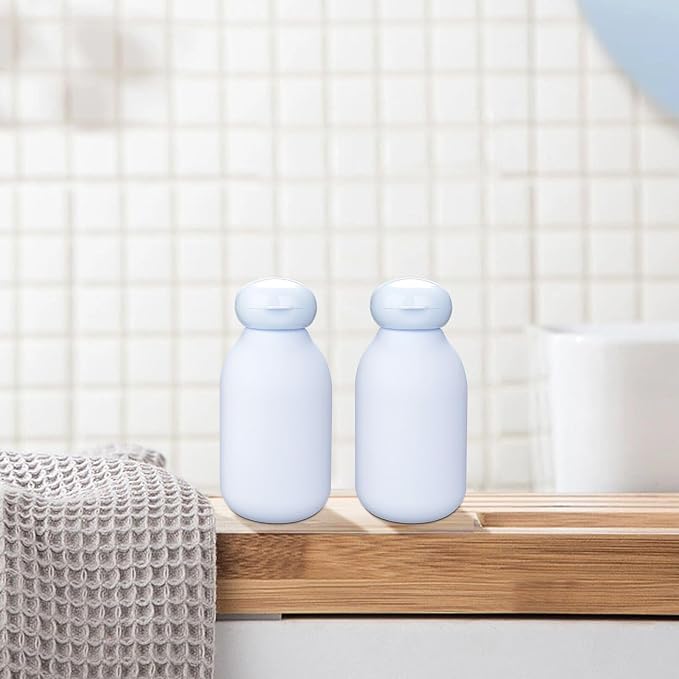 2 Pack 3.4 oz/100ml Travel Squeeze Bottle with Flip Cap, Blue | Shampoo and Conditioner Bottles, Empty Plastic, Travel Accessories, Toiletry Cosmetic Containers - Image 6