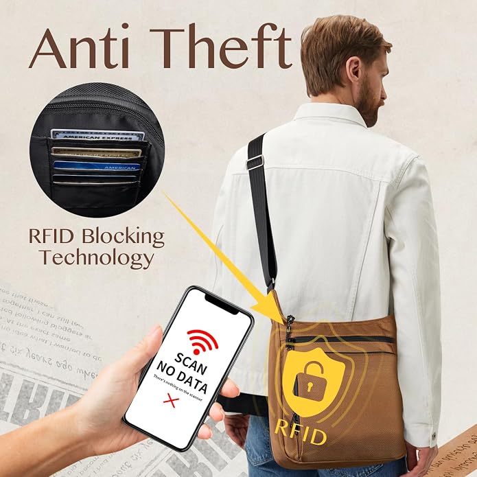 Sling Backpack Anti theft Crossbody Shoulder Bag for Men and Women Travel Work - Image 2