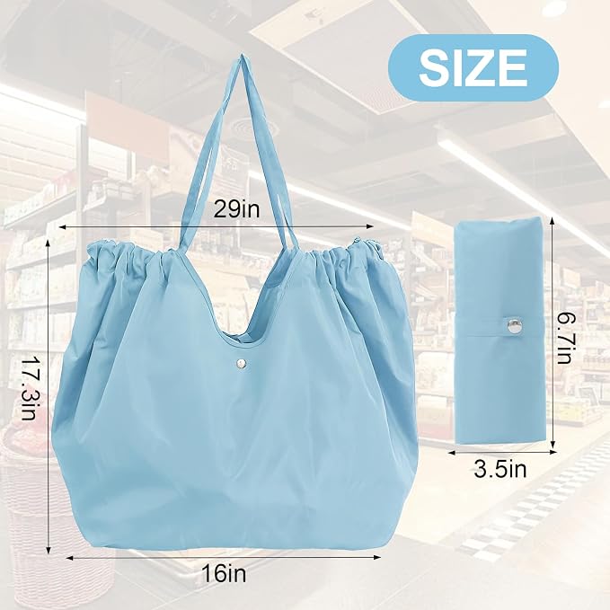 Reusable Grocery Bags,Reusable Shopping Bags,Folding Bags Totes,Stretchable and shrinkable shopping bag for Groceries - Image 4