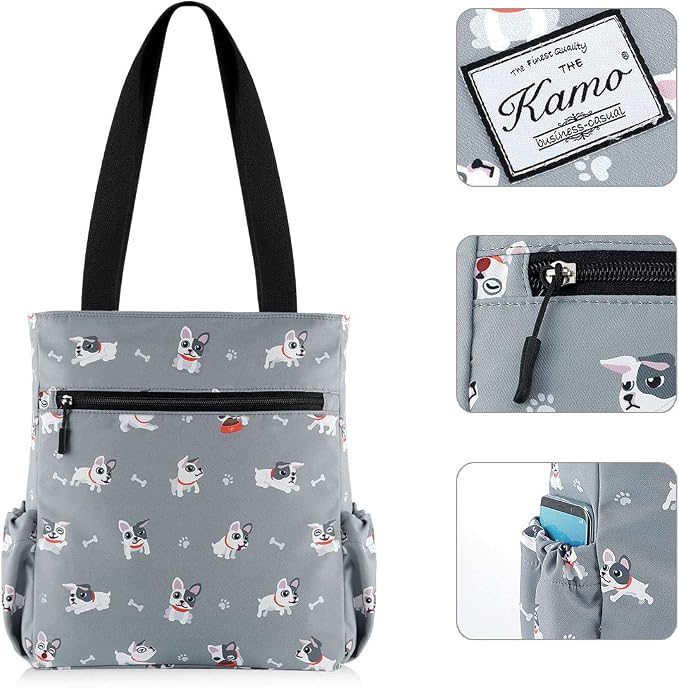 KAMO Floral Tote Bag - Waterproof Lightweight Handbags Travel Shoulder Bag for Hiking Yoga Gym Swimming Travel Beach - Image 4