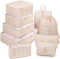 Mossio 9 Set Packing Cubes with Shoe Bag & Electronics Bag - Luggage Organizers Suitcase Travel Accessories by Mossio