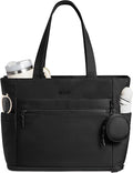 LOVEVOOK Tote Bag for Women, Expandable Laptop Work Bag 15.6 Inch, 33L Large Travel Handbag with 40oz Tumbler Holder, TSA by LOVEVOOK
