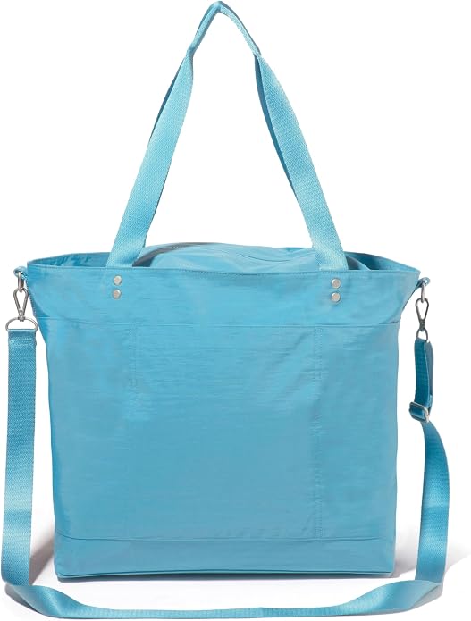 Baggallini Carryall Tote - Lightweight Nylon Zipper Top Weekender Travel Beach Bag w/Luggage Sleeve - Image 10