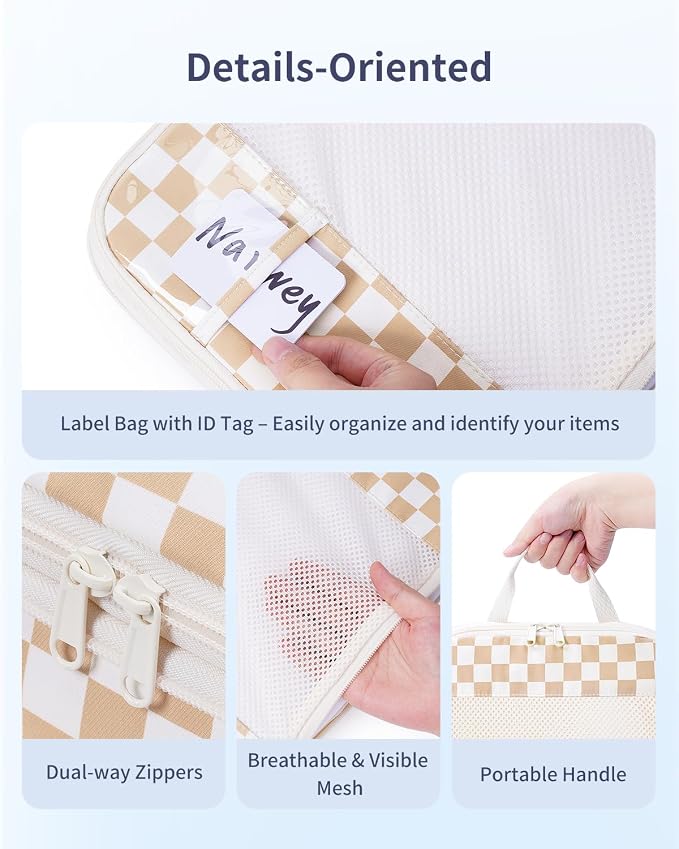 Narwey 6 Set Compression Packing Cubes for Travel Women Men, Travel Cubes for Carry On Suitcase, Durable Compression Luggage Organizer Bags - Image 3