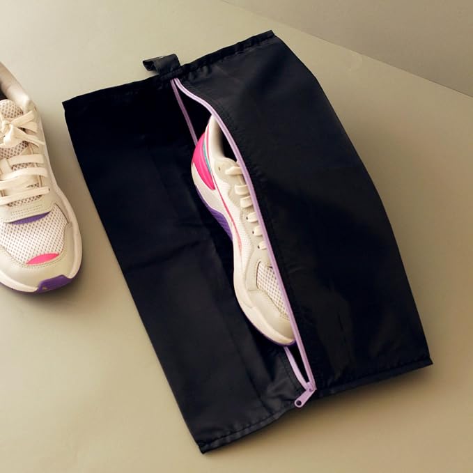Ecoright Shoe Bags for Travel, Set of 2, 100% Recycled Water-Resistant Zipper Pouch Bags, Shoe Bags for Storage, Travel Essentials for Men & Women - Image 8