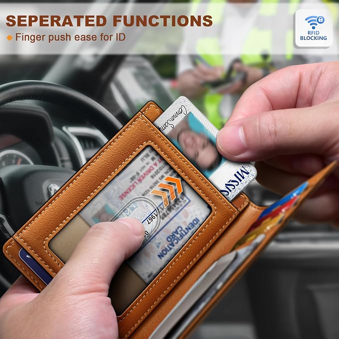 BULLIANT Magnetic Slim Leather Airtag Wallet Money Clip For Men 12Cards | RFID Blocking | Easy Access | Gift Boxed | Pocket Fit - Image 5