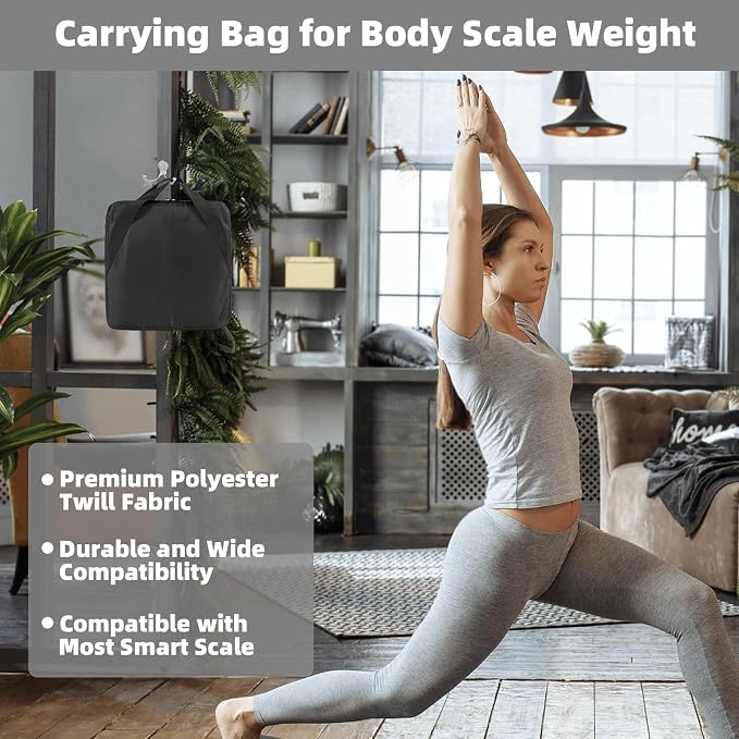 Carrying Bag for Body Composition Monitor Scale, Digital Bathroom Scale Storage Case, 13.5 x 13.5 IN Travel Carrier Case for Most Smart Scale (Bag Only) - Image 3