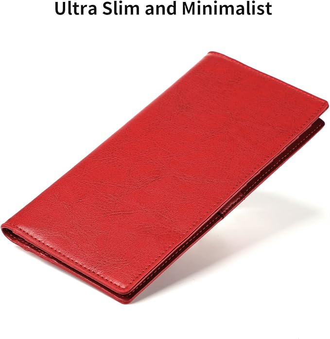 Ultra Slim Thin Leather Women Wallet RFID Blocking Credit Card Holder Bifold Long Ladies Billfold - Image 7