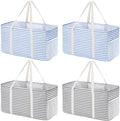 Lifewit Extra Large Tote Bag, Reusable Grocery Bags with Metal Wire Frame and Handles by Lifewit