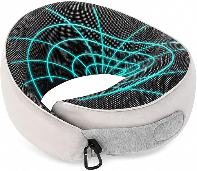 Travel Pillows for Airplanes,Neck Pillow for Traveling, Memory Foam Travel Pillows Neck Support Sleep for Long Flight,Suitable for Airplanes,Offices and Cars by Unknown