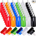 Teenyyou 48 Pack Collapsible Water Bottles Bulk 16oz Foldable Water Bottles with Carabiner Reusable Drinking Leak Proof Container Bags for Sport Biking Hiking Camping Travel Outdoor (Multiple Colors) by Teenyyou