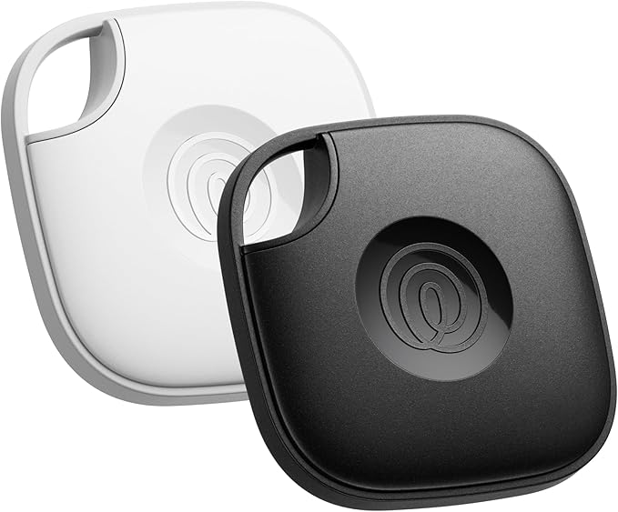 Life360 Tile - Bluetooth Tracker, Keys Finder and Item Locator for Keys, Bags and More. Phone Finder. Both iOS and Android Compatible. 2-Pack (Black/White) by Life360