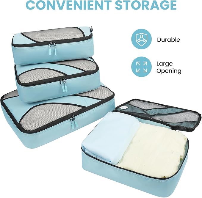 BAGAIL 6 Set Packing Cubes,Travel Luggage Packing Organizers - Image 4