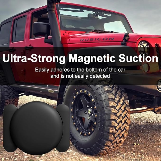 Mini GPS Tracker for Vehicles, Tracking Device for Vehicles No Subscription(iOS ONLY), Real Time Portable Real Time Magnetic GPS Tracking Device Hidden No Monthly Fee for Car, Truck, Moto (Black) - Image 4