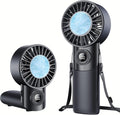Portable Handheld Fan with Semiconductor Ice Cooling, 5 Seconds Cool Down | 4000mAh Handheld Fan/Table Fan/Neck fan 3 In 1, Rechargeable 10500 RPM Turbo cooling fan for Outdoor,Office,Camping,Travel by Eastfox