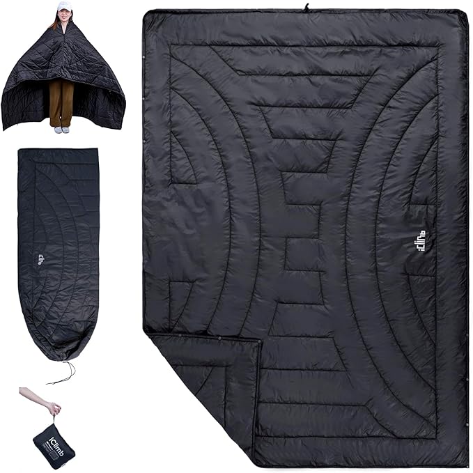 3M Thinsulate Insulation Warm Camping Blanket Ultralight Compact by iClimb