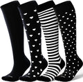 LEVSOX Viscose Made from Bamboo Compression Socks for Pregnant Women 20-30 mmHg Knee High Cute Mens Supports Socks for Travel by Levsox