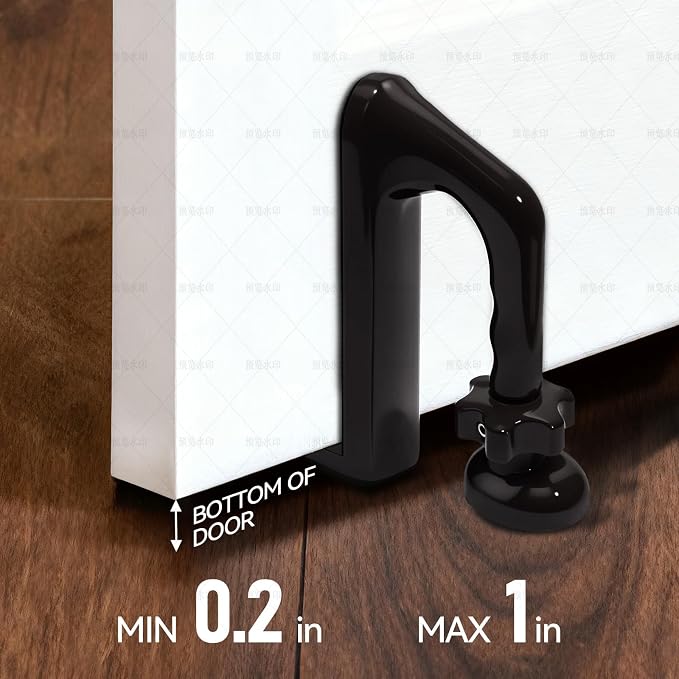 Portable Door Stopper, Aluminum Alloy Anti-Slip Safety Device, Suitable for Personal Protection During Travel or Apartment Living.(Break) - Image 3