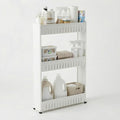 Lavish Home 3 Tier Shelf Rolling Cart - Narrow-Space Kitchen or Bathroom Shelf Organizer Cart - Slim Slide-Out Storage Shelves for Kitchen, Bathroom, Laundry and Pantry by LavishHomeCollection