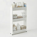 Lavish Home 3 Tier Shelf Rolling Cart - Narrow-Space Kitchen or Bathroom Shelf Organizer Cart - Slim Slide-Out Storage Shelves for Kitchen, Bathroom, Laundry and Pantry by LavishHomeCollection