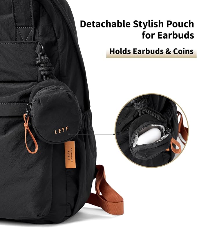 Lightweight Travel Backpack for Women, Anti-Theft Waterproof Hiking Backpack Outdoor Business Casual Daypack 14'' Laptop Work Backpack - Image 3