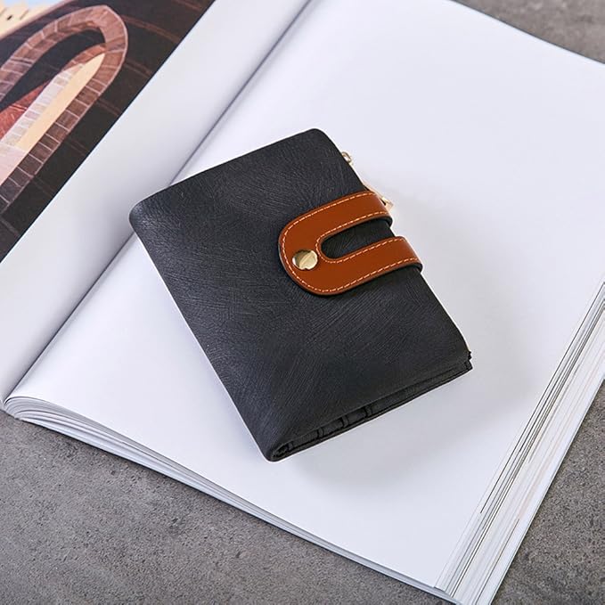 AOXONEL Women's Rfid Small Bifold Leather Wallet Ladies Mini Zipper Coin Purse id card Pocket,Slim Compact Thin - Image 4