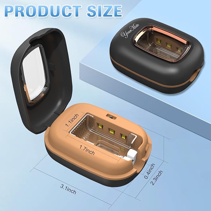 Rechargerable UVC Toothbrush Sanitizer Case for Electric/Manual Toothbrush - Image 4