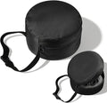 Xindojuz Neck Pillow Case, Compact Travel Neck Carrying Case Storage Bag with Zipper for Airplane Train Journey Quick Release Clasp Attaches to Luggage Purse Backpack, Pillow Not Included (Black) by Xinjoduz