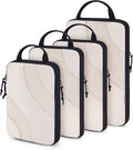 BAGSMART Compression Packing Cubes for Travel | Lightweight suitcase organizers bag set, space-saving double zipper expansion for carry-on luggage & travel organization by BAGSMART