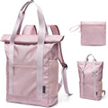 Foldable Convertible Tote Backpack Lightweight Versatile Nylon Daypack for Women Work Leisure Travel,Berry Pink by GOLFQUALITY