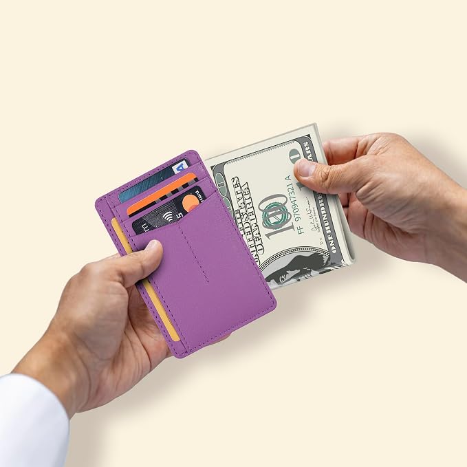 Oak Leathers RFID Protected Leather Wallet - Slim Card Holder Unisex - Image 4