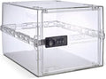 Lockabox One™ | Premium Lock Box | Medium Combination Lock Box For Food, Medicine & Home Safety | External Size 12 x 8 x 6.6 inches (Crystal) by Lockabox