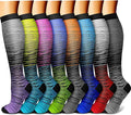 CHARMKING Compression Socks for Women & Men Circulation (8 Pairs) 15-20 mmHg Best Calf Socks Support for Athletic Cycling by CHARMKING