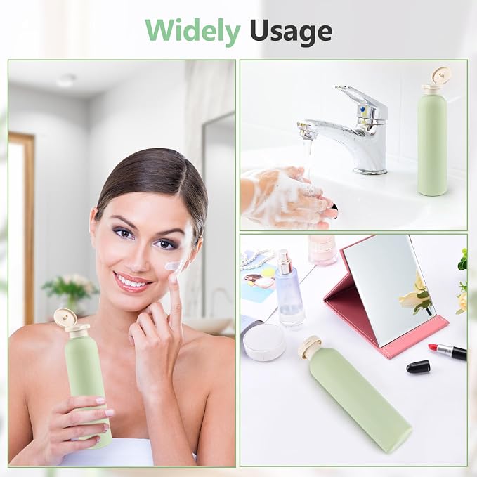 5 Pcs 260ml/8.8oz Squeeze Bottles Plastic Travel Lotion Bottles Refillable Containers with Flip Cap for Toiletries Creams Lotion Shampoo Conditioner - Image 6